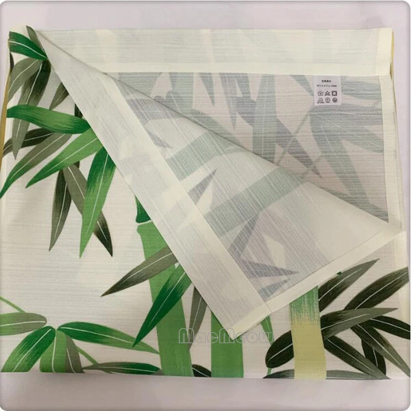 Tapiz divisor de habitación cortina puerta colgante puerta bambú verde oriental Foto 4 de 4