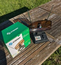 TV Antenna Indoor Rabbit Ears Radar  UHF VHF FM HDTV  Coaxial Cable Fine Tuning