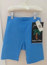VTG NWT GILDA MARX 1990s Women's Size M Blue Activewear Shorts