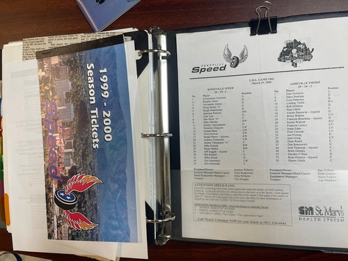 Knoxville Speed UHL Hockey Game Programs Scrapbook Tickets Autograph Lot *READ* - 第 7/11 張圖片