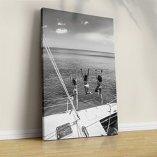 Ocean Jump Sail Boat Poster Premium Quality Choose your Size