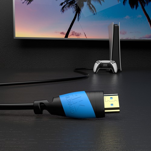 HDMI Kabel 2.0 4K U-HD High-Speed 3D Ethernet 2160p 1080p Full-HD ARC HDR CEC - Afbeelding 5 van 16