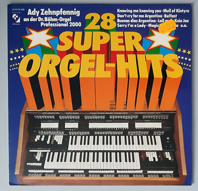 Ady Zehnpfennig   ''28 Super-Orgel-Hits '' (Elite Special   DLPS 55.008)