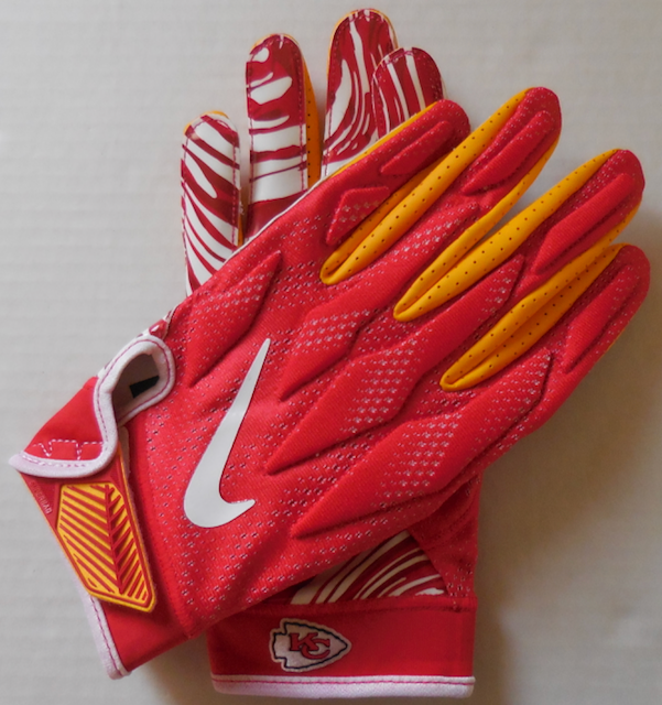 Nike Men's NFL Kansas City Chiefs Superbad 4.5 American Football Gloves