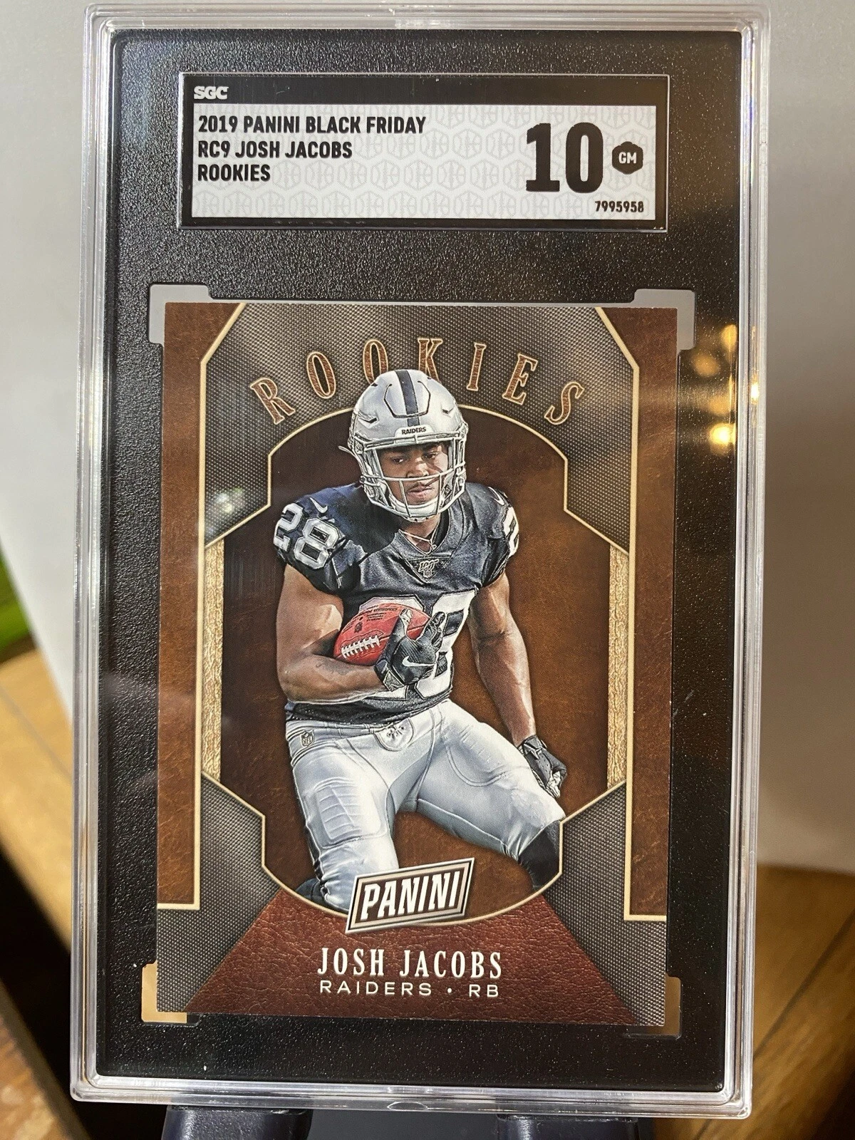 Josh Jacobs Panini Black Friday Rookies & Prospects #RC9 Base