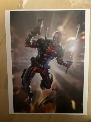 D23 Expo 2022 Exclusive Deadpool Print SIGNED BY ROB LEIFELD Limited Edition