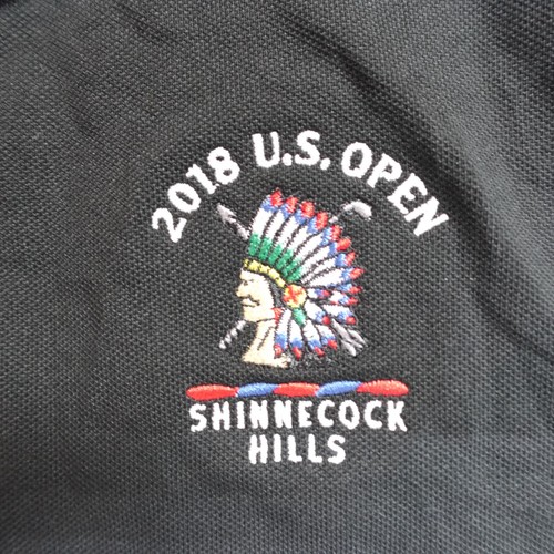 Shinnecock Hills Polo Shirt Medium Black USAG U.S. Open 2018 Performance NEW - Picture 3 of 9