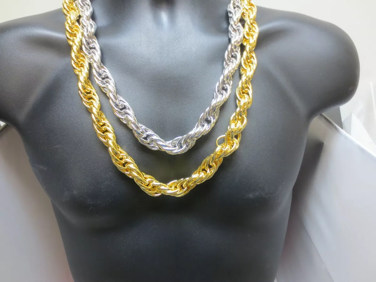 18KT HIP HOP WHITE OR YELLOW GOLD PLATED 30