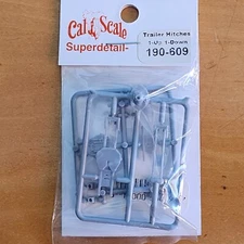 Trailer Hitches - 1 Up and 1 Down - Plastic Cal Scale 190-609 HO Model Railroad