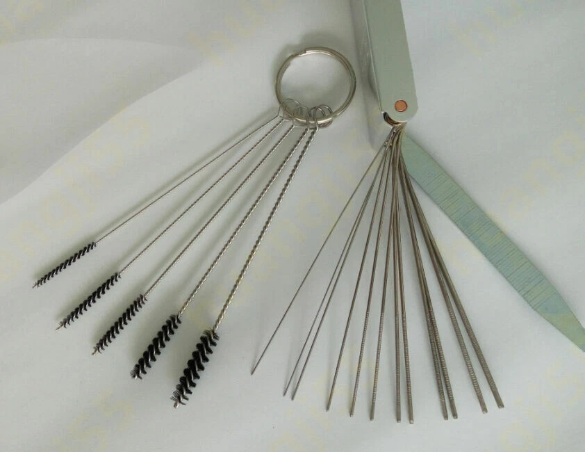 Herramienta de cepillos limpiadores de chorro de carbono carburador de motocicleta para Ducati Norton Foto 3 de 4