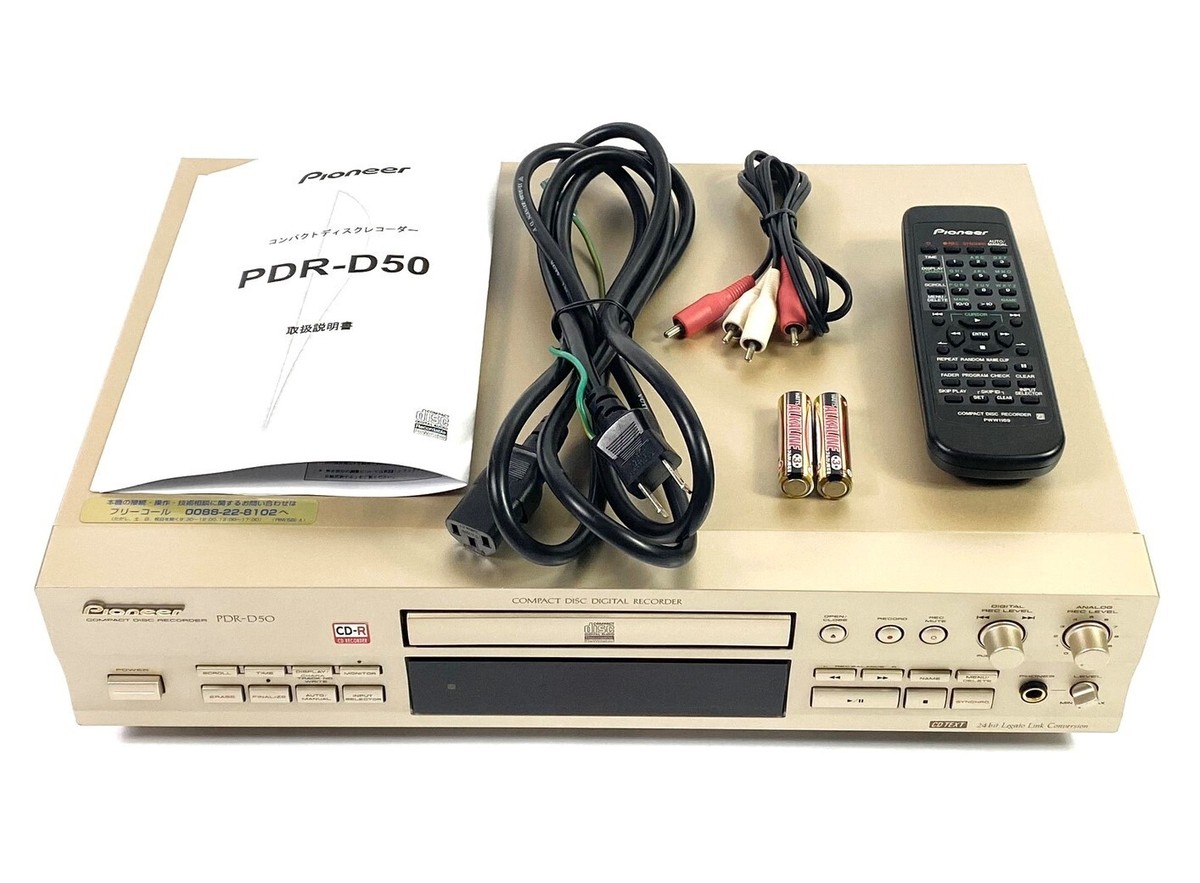 Pioneer PDR-D50 CD Deck Player Compact Disc Digital Recorder Gold