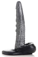Creature Cocks The Gargoyle Rock Hard Silicone Dildo Silver -Fantasy Fetish Play