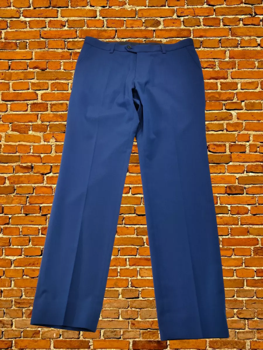 MENS NEXT TAILORING SIZE 32S BRIGHT BLUE SKINNY FIT FORMAL SUIT