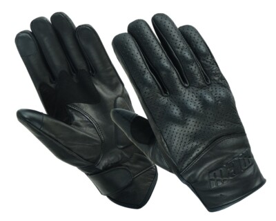 MCW Gear Motorrad belüftete Knöchel Gelenke Schutz Leder weiche Fahrradhandschuhe