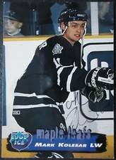 86 Mark Kolesar Toronto Maple Leafs 1995/96 Ice Hockey original signiert