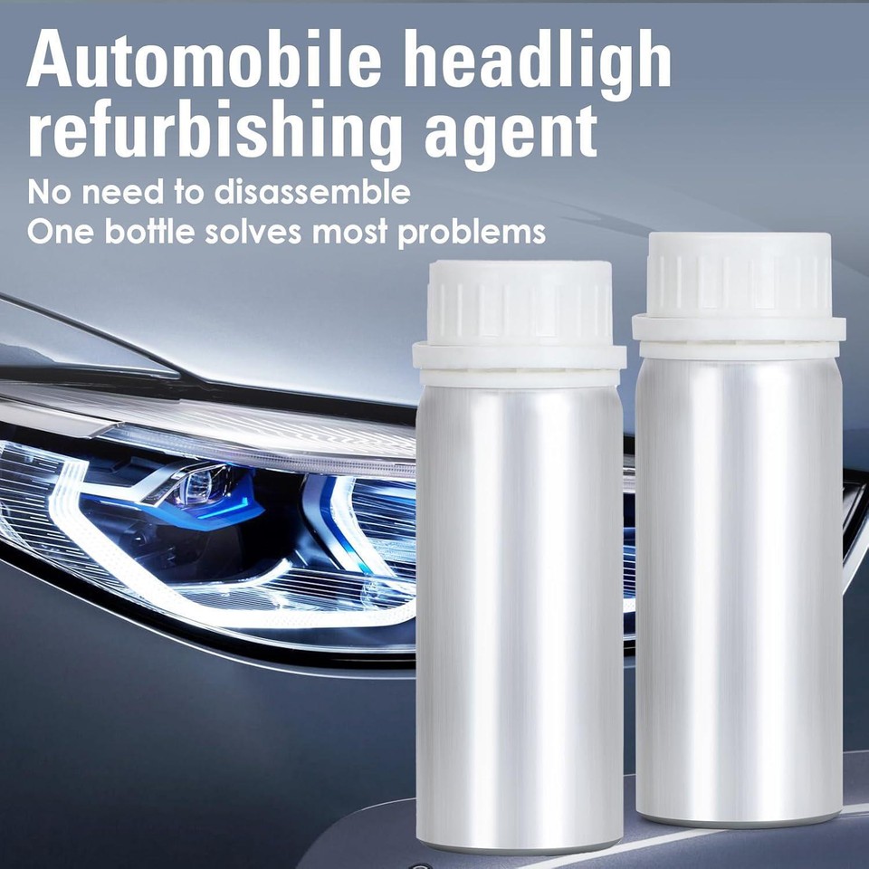 200ML Headlight Restoration Liquid,Automobile Headlight Lens Polish