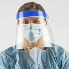 hand2mind Wrap-Around Clear Safety Face Shield (Reusable) - 10 Pack