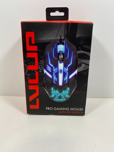 LVLUP Pro-Gaming Mouse with DPI Switch Vivitar New Open Box