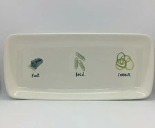 Rae Dunn Desk Trinket Dish Organizer Tray Office Supplies Keep Hold Contain