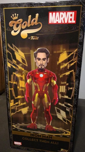 FUNKO EXCLUSIVE MARVEL Gold 18” Iron Man LE Code (Unused)