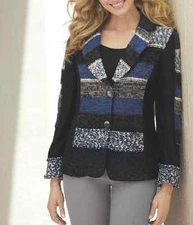 Monroe and Main Mix Media Jacket NEW size XL Blazer