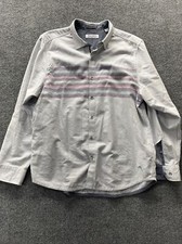 Tommy Bahama Canyon Beach Flannel Shirt Men's XL Gray / Blue Long Sleeve Button