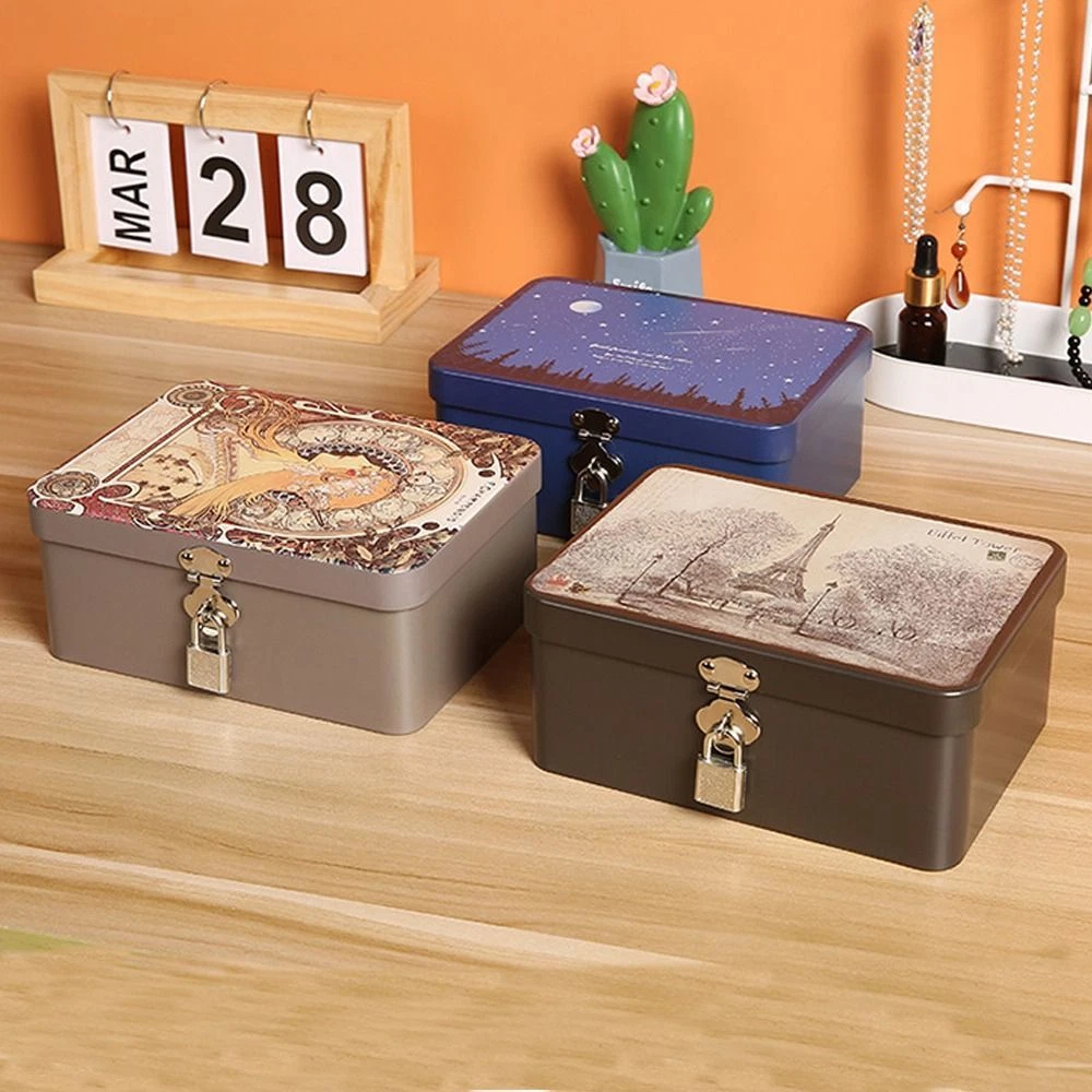Large tin best sale box with lid