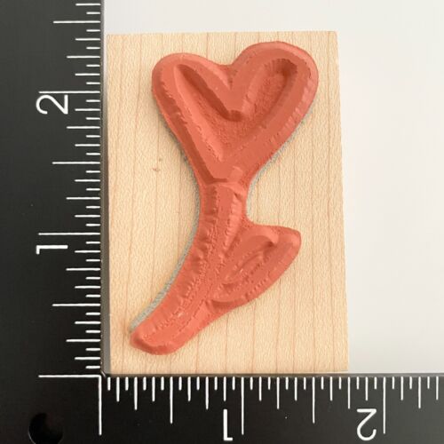 Penny Black Heart Love Flower 2837F Wood Mounted Rubber Stamp - Picture 2 of 4