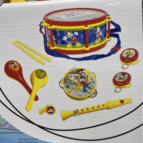 Mickey Mouse Disney Junior Band 10 Pcs Musical Instruments Drum Flute Whistle - 第 5/6 張圖片