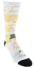 Bioworld Bananya Kitty Crew Socks W/ Helicase Sock Ring