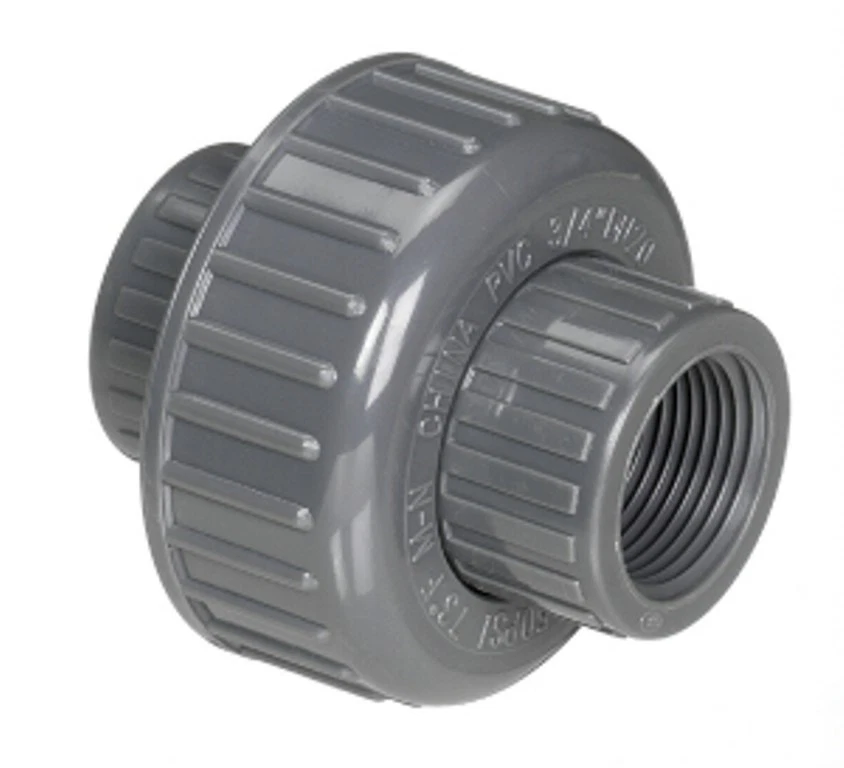 IRRIGATION-MART 1" FPT Sch 80 PVC Union Threaded Grey Coupling 858-010 (10 PACK SALE!)