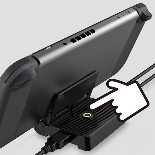 Base convertidor de video HDMI portátil para interruptor, estación de carga con plegable - Imagen 2 de 18