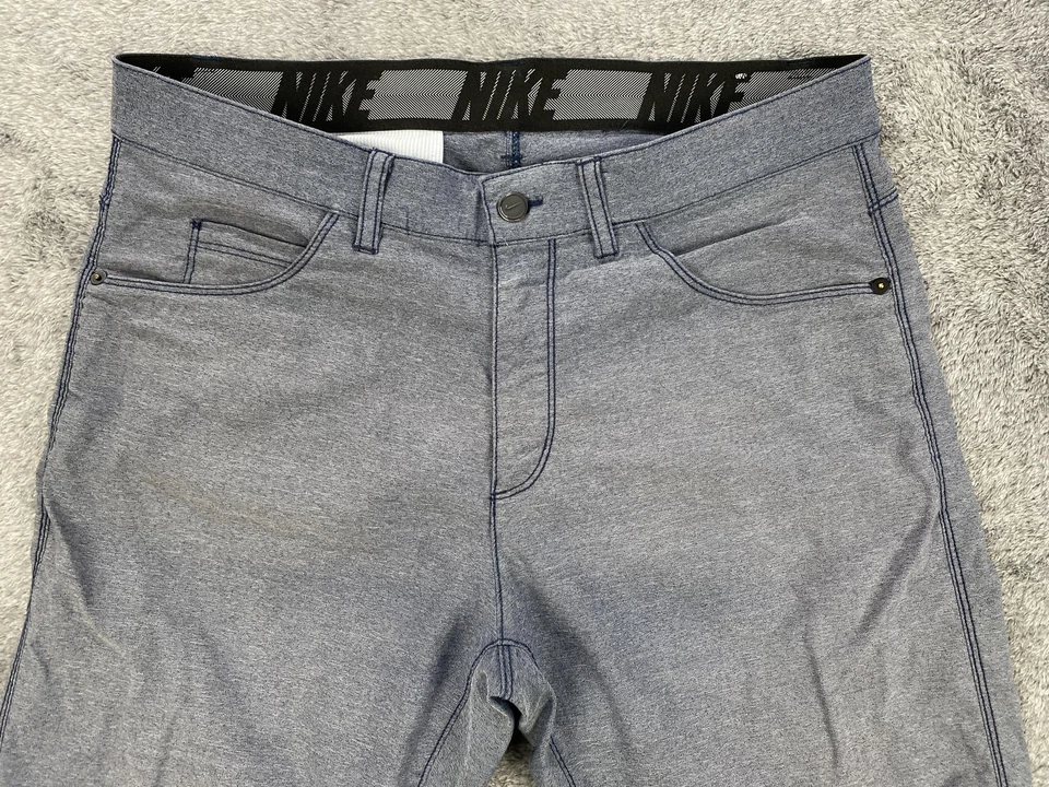 Nike Pants Mens 32x34 Blue Dri-FIT Golf Chino Slim 5 Pocket Stretch CI9765-451 - Image 2 of 4