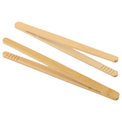 High Quality Wooden Toast Salad Tongs Pack of 2 for Easy Food Handling - Picture 18 of 24