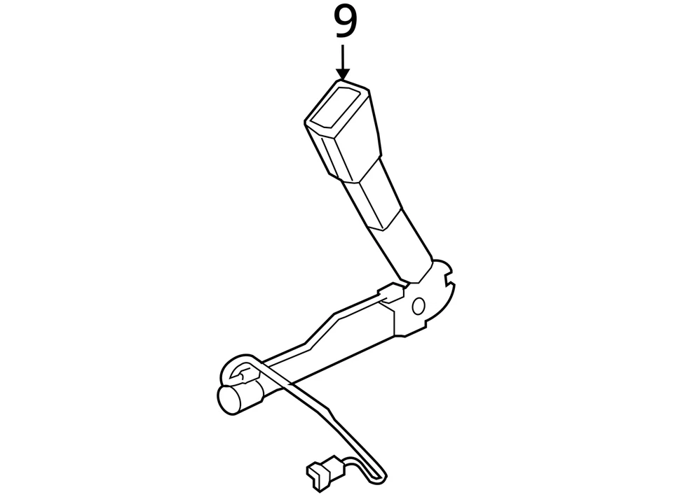 Seat Belt Front Bucket Driver Buckle Thru 3/08 Fits 06-08 BMW 323i 2794370 Foto 3 de 3