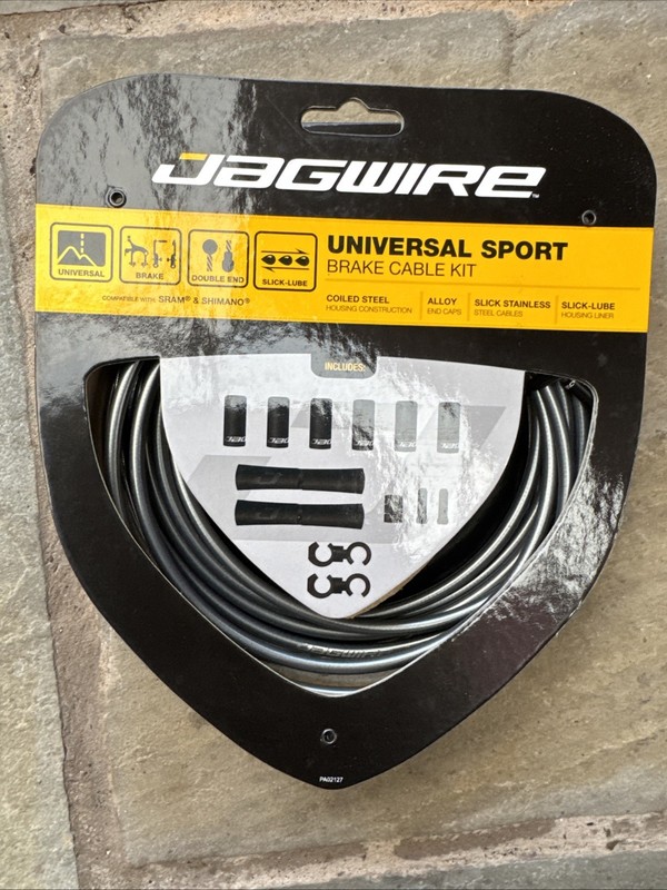 Jagwire Universal Sport Brake Cable Kit - ICE Grey - UK STOCK - FAST POST