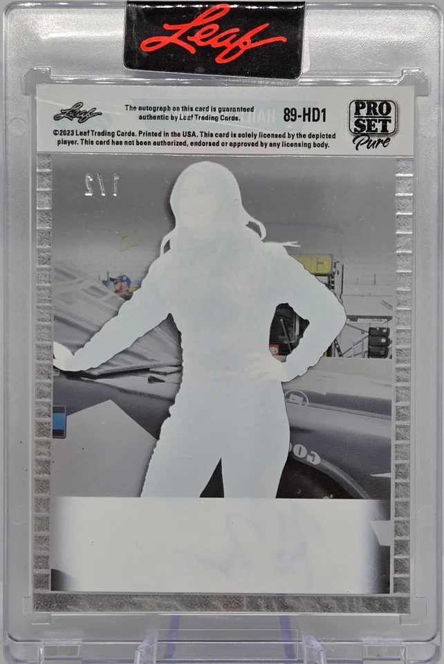 2023 Pro Set Pure - Hailie Deegan 1989 Autographs - Red Spectrum /2 - #89-HD1 - Image 2 of 2