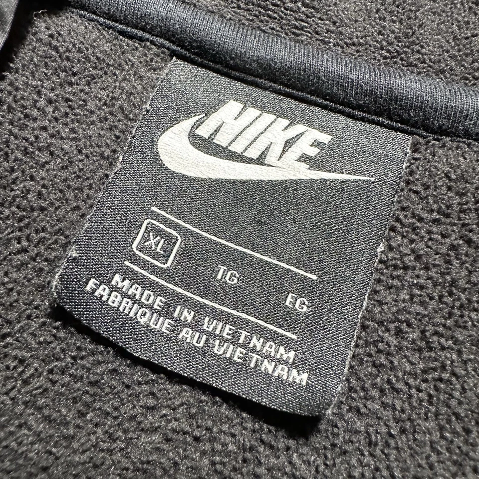 Nike Boy Youth Hooded Full Zip Sherpa Fleece Lined Jacket Black Size XL - Image 3 of 4