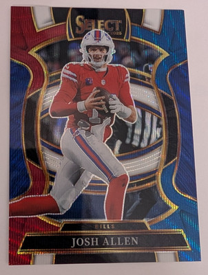 2025 Panini Select Josh Allen Tri-Color Prizm Concourse #86 199/399 Bills