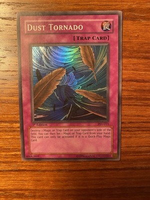 Yu-Gi-Oh Dust Tornado PSV-011 1st Edition Super Rare Holo Card Authentic