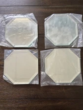 Vintage TRIPAR Hexagonal (6 Sided) Beveled Mirror Display Riser . 4 Never Used.