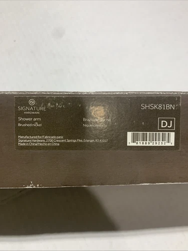 Signature Hardware SHSK81BN 6" Wall Mounted Shower Arm and Flange, Brushed Nicke - Picture 2 of 3