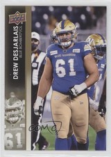 2022 Upper Deck CFL Gold Drew Desjarlais #88 r6v