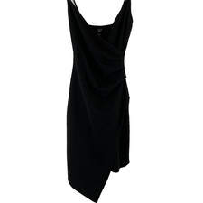 Windsor Women’s S Black Asymmetrical Midi Slip Dress NWT Cocktail Formal Party