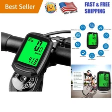 Multi-Functional LCD Bike Computer: Wireless Speed & Distance Tracker
