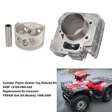 Cylinder Piston Gasket Top Rebuild Kit For Honda Foreman TRX450 1998-2004