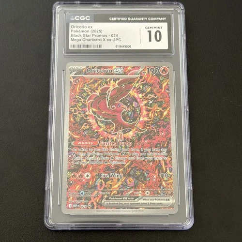 Pokemon Oricorio EX 024 Promo Mega Charizard EX UPC CGC 10 Gem Mint
