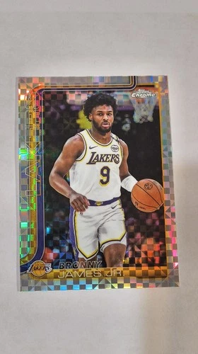 2025-26 Topps Chrome Bronny James Jr. X-Fractor #182