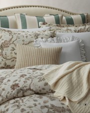 NWT Ralph Lauren Elsie Duvet Cover True Cream Size King