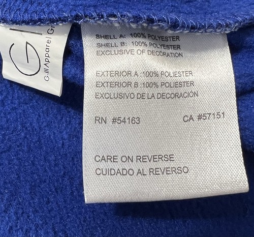 Golden State Warriors NBA Full Zip Track Jacket Blue Gold Carl Banks GIII XL - Picture 12 of 13